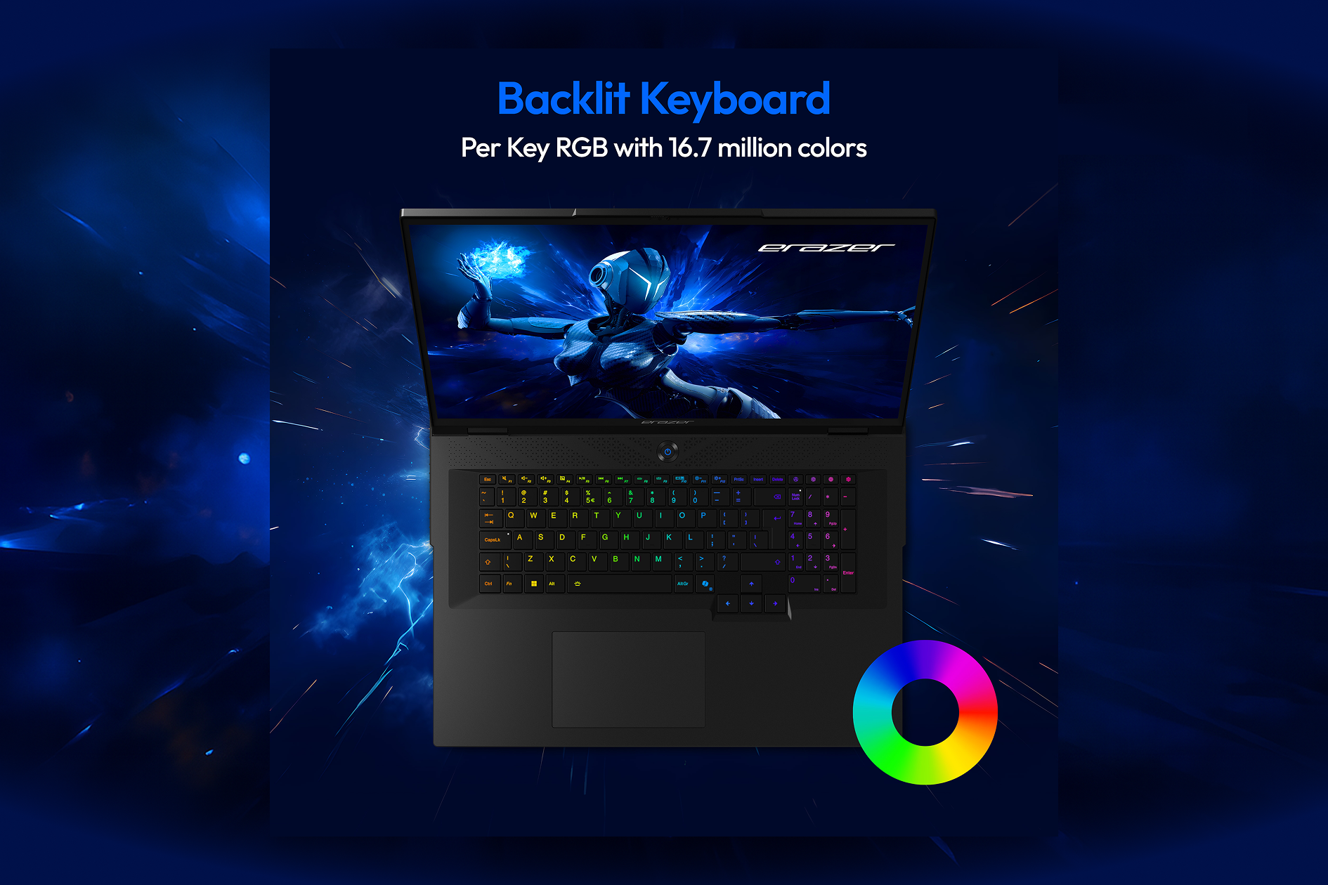 Rgb back lit keyboard.